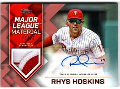 Rhys Hoskins #MLMA-RH Baseball Cards 2022 Topps Update Major League Material Autographs Prices