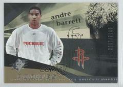Andre Barrett Basketball Cards 2004 Spx Prices