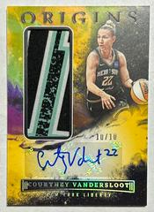 Courtney Vandersloot [Gold] #JA-CVS Basketball Cards 2023 Panini Origins WNBA Jersey Autographs Prices
