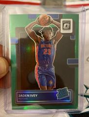 Jaden Ivey [Green] #241 Basketball Cards 2022 Panini Donruss Optic Prices