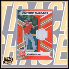 Connor Norby [Orange] Baseball Cards 2022 Panini Elite Extra Edition Future Threads Prices