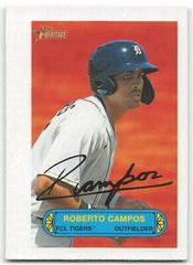 Roberto Campos Baseball Cards 2022 Topps Heritage Minor League 1973 Pin Up Prices