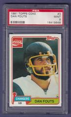 Dan Fouts #3 Football Cards 1981 Topps Coke Prices