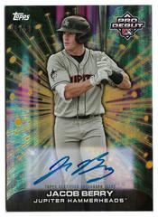 Jacob Berry [Orange] #FC-JB Baseball Cards 2023 Topps Pro Debut Future Cornerstones Autographs Prices