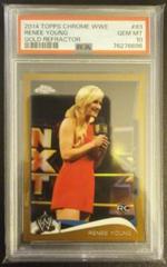 Renee Young [Gold] #83 Wrestling Cards 2014 Topps Chrome WWE Prices