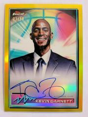 Kevin Garnett [Gold Refractor] Basketball Cards 2021 Topps Finest Autographs Prices