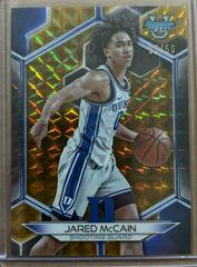 Jared McCain [Geometric Gold Refractor] #13 Basketball Cards 2023 Bowman Best University Prices