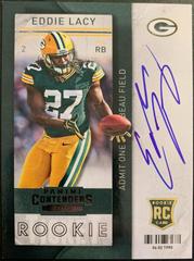 Eddie Lacy [Catching Autograph Playoff Ticket] Football Cards 2013 Panini Contenders Prices