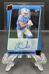 Amon Ra St. Brown [Autograph Red] #84 Football Cards 2021 Panini Clearly Donruss Prices