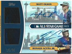 Matt Olson, Ronald Acuna Jr. #ASSDA-OAJ Baseball Cards 2023 Topps Update All Star Stitches Dual Autographs Prices