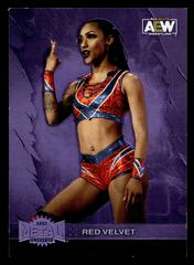 Red Velvet [Purple Spectrum] Wrestling Cards 2022 SkyBox Metal Universe AEW Prices