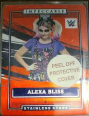 Alexa Bliss [Red] Wrestling Cards 2022 Panini Impeccable WWE Stainless Stars Prices