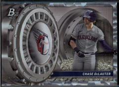 Chase DeLauter [Ice] #TV-20 Baseball Cards 2023 Bowman Platinum Treasures in the Vault Prices