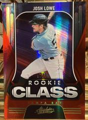 Josh Lowe [Spectrum Red] Baseball Cards 2022 Panini Absolute Rookie Class Prices