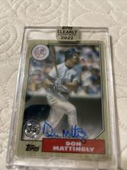 Don Mattingly #87TBA-DM Baseball Cards 2022 Topps Clearly Authentic 1987 Autographs Prices