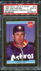 1987 Another ERA [And Strikeout Crown at 40] Baseball Cards 1992 Coca Cola Nolan Ryan Prices