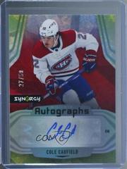 Cole Caufield [Red] Hockey Cards 2021 Upper Deck Synergy Autograph Rookies Prices