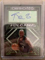 Kevin Garnett [Green] Basketball Cards 2021 Panini Obsidian Volcanic Signatures Prices