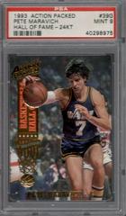 Pete Maravich [24 Kt Gold] #39G Basketball Cards 1993 Action Packed Hall of Fame Prices