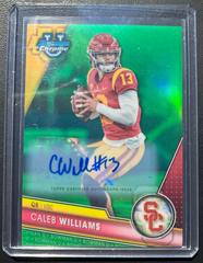 Caleb Williams [Autograph Green] #1 Football Cards 2023 Bowman Chrome University Prices