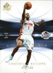 Chauncey Billups Basketball Cards 2004 SP Authentic Prices