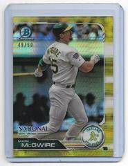 Mark McGwire [Gold Refractor] #BNR-MM Baseball Cards 2019 Bowman Chrome National Convention Prices