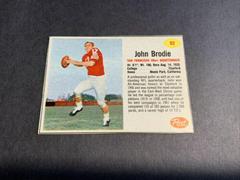 John Brodie [Hand Cut] Football Cards 1962 Post Cereal Prices