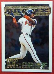 Fred McGriff Baseball Cards 1994 Topps Black Gold Prices