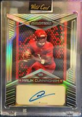Malik Cunningham [Rainbow Silver] #AB-84 Football Cards 2023 Wild Card Alumination Draft Autographs Prices
