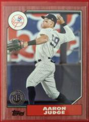 Aaron Judge [Red] #87TBU-32 Baseball Cards 2022 Topps Update 1987 Prices