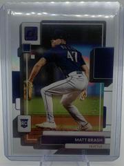 Matt Brash [Purple] #5 Baseball Cards 2022 Panini Chronicles Clearly Donruss Prices
