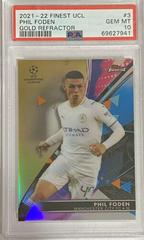 Phil Foden [Gold] Soccer Cards 2021 Topps Finest UEFA Champions League Prices
