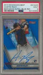 Austin Riley [Blue Refractor] Baseball Cards 2019 Bowman's Best of 2019 Autographs Prices