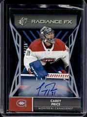 Carey Price [Autograph] Hockey Cards 2021 SPx Radiance FX Prices