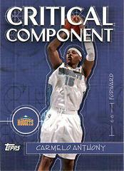 Carmelo Anthony #CC6 Basketball Cards 2005 Topps Critical Component Prices