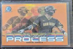 Samuel Zavala [Orange] Baseball Cards 2023 Bowman Chrome Prospect Process Prices