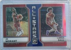 Ja Morant, LaMelo Ball [Red] #3 Basketball Cards 2022 Panini Donruss Optic All Stars Prices
