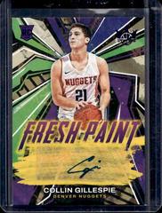 Collin Gillespie [Violet] #FP-CGD Basketball Cards 2022 Panini Court Kings Fresh Paint Autographs Prices