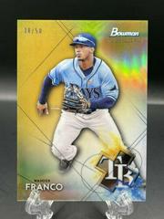 Wander Franco [Gold Refractor] #BSP-27 Baseball Cards 2021 Bowman Sterling Prices
