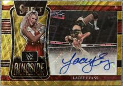 Lacey Evans [Gold Wave Prizm] #RA-LEV Wrestling Cards 2022 Panini Select WWE Ringside Action Signatures Prices