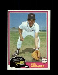 Lou Whitaker [Gray Back] Baseball Cards 1981 O Pee Chee Prices