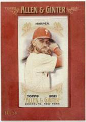 Bryce Harper [Framed Mini Cloth] Baseball Cards 2021 Topps Allen & Ginter Prices