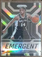 Blake Wesley [Silver] #30 Basketball Cards 2022 Panini Prizm Emergent Prices