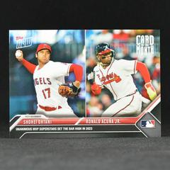 Shohei Ohtani, Ronald Acuna Jr. Baseball Cards 2023 Topps Now Card of the Month Prices