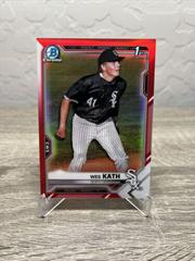 Wes Kath [Red Refractor] #BDC-43 Baseball Cards 2021 Bowman Draft Chrome Prices