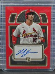 Nolan Gorman [Red] #DRA-NG2 Baseball Cards 2023 Topps Definitive Rookie Autographs Collection Prices