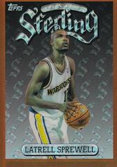 Latrell Sprewell Refractor w Coating Basketball Cards 1996 Finest Prices