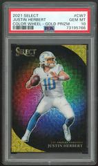 Justin Herbert [Gold] Football Cards 2021 Panini Select Color Wheel Prices