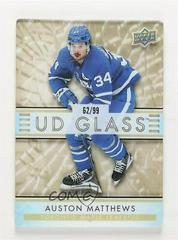 Auston Matthews [Gold] #GS-8 Hockey Cards 2021 Upper Deck Ovation UD Glass Stars Prices