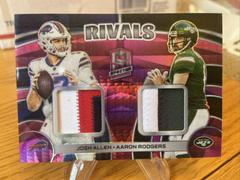 Josh Allen / Aaron Rodgers [Pink Neon] #13 Football Cards 2023 Panini Spectra Rivals Prices